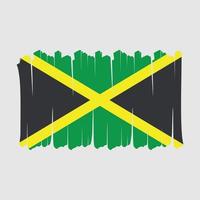 Jamaica vlag borstel flag vector