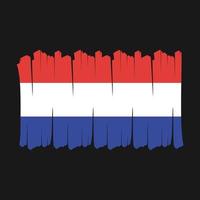 nederlandse vlag borstel vector