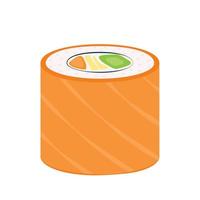 sushi vector. sushi Aan wit achtergrond. Zalm sushi vector. vector