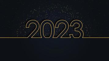 gelukkig nieuw jaar 2023. vector vakantie illustratie element, element voor banier, poster, Gefeliciteerd.