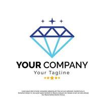 diamant vector pictogrammen. zwart, lineair en kleur stijl. abstract sieraden edelstenen geïsoleerd Aan wit. blauw Kristallen. sieraden logo ontwerp. vrij vector