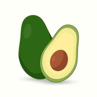 avocado vlak illustratie vers fruit voor digitaal of het drukken gebruik vector