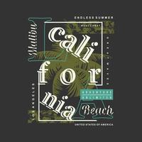 malibu strand Californië tekst kader typografie grafisch vector t overhemd afdrukken