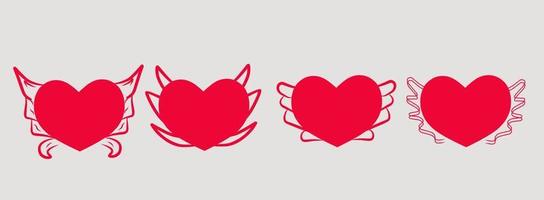 liefde hart icoon vector. creatief illustratie romantisch verzameling liefde symbolen. liefde concept. voor valentijnsdag dag, moeders dag, bruiloft, liefde en romantisch evenementen vector