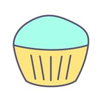 chocola muffin vector icoon