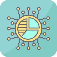 cirkeldiagram vector pictogram