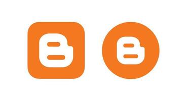 blogger logo, blogger icoon vrij vector