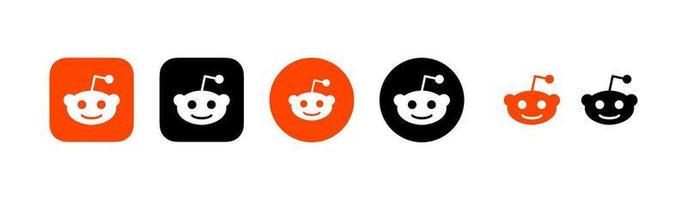 reddit logo, reddit symbool, reddit icoon vrij vector