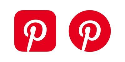 pinterest logo vector, pinterest symbool, pinterest icoon vrij vector