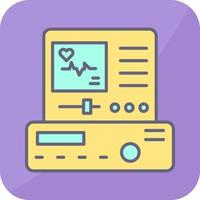 elektrocardiogram vector icoon