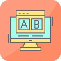 ab testen vector icoon