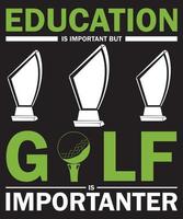 onderwijs is belangrijk golf is importeur t-shirt ontwerp sjabloon vector