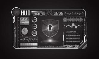 modern hud technologie scherm achtergrond vector