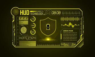 modern hud technologie scherm achtergrond vector