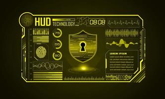 modern hud technologie scherm achtergrond vector