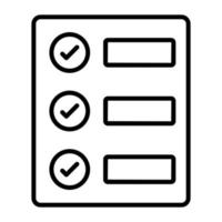 checklist vector icoon geïsoleerd Aan wit achtergrond