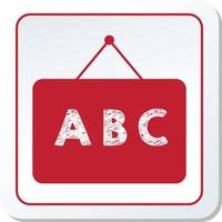 abc brieven Aan een wit achtergrond. vector illustratie. eps 10.