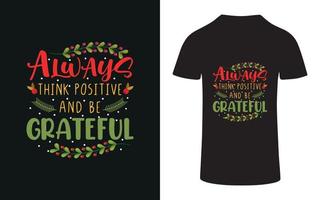 inspirerend en motiverende modern typografie t-shirt ontwerp vector