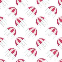 naadloos patroon voor Valentijnsdag dag met paraplu's vector
