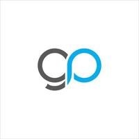 gp of pag logo ontwerp vector Sjablonen