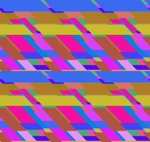 vlak kleurrijk naadloos patroon met chaotisch scheef rechthoeken vector