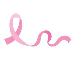 roze lint van borstkanker bewustzijn vector ontwerp