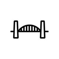 brug pictogram vector. geïsoleerde contour symbool illustratie vector