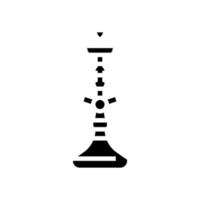 Turks hookah glyph icoon vector illustratie