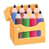 modieus kleur potloden vector