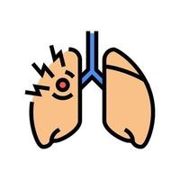 astma van kinderen kleur icoon vector illustratie