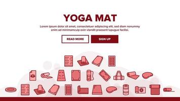 yoga mat medeplichtig landen hoofd vector