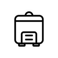 slowcooker pictogram vector. geïsoleerde contour symbool illustratie vector