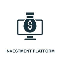 investering platform icoon. gemakkelijk element van investering verzameling. creatief investering platform icoon voor web ontwerp, Sjablonen, infographics en meer vector