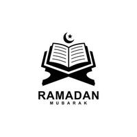 Ramadan logo. al koran gemakkelijk vlak icoon vector illustratie