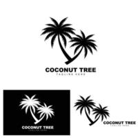 kokosnoot boom logo, oceaan boom vector, ontwerp voor Sjablonen, Product branding, strand toerisme voorwerp logo vector