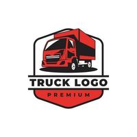 vrachtauto logo ontwerp vector. snel levering vrachtauto logo. vector
