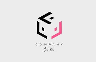 roze l drie brief alfabet brief logo icoon ontwerp. creatief sjabloon voor bedrijf en bedrijf vector