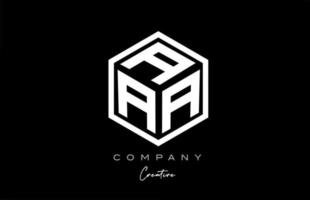 een kubus alfabet brief logo icoon ontwerp met veelhoek ontwerp. drie brief creatief sjabloon voor bedrijf en bedrijf vector