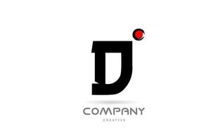 gemakkelijk zwart en wit d alfabet brief logo icoon ontwerp met Japans stijl belettering. creatief sjabloon voor bedrijf en bedrijf vector