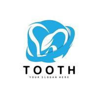 tand logo, tandheelkundig Gezondheid vector, zorg merk illustratie vector