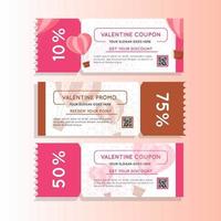 valentijn marketing coupon promo vector