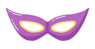 Purper carnaval masker vector