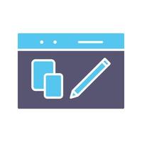 uniek website ontwerp vector icoon