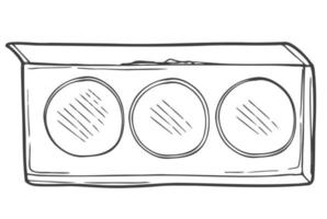 oog schaduw tekening icoon in vector