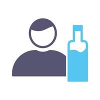 uniek Mens en drinken vector icoon