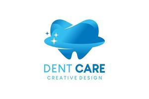 tandheelkundig zorg logo ontwerp, tandheelkundig kliniek, tand icoon met liefde stijl vector