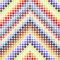 abstract stippel kleurrijk achtergrond textuur. meetkundig achtergrond met onregelmatig kleur cirkels. abstract ronde naadloos patroon. vector