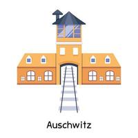 modieus Auschwitz concepten vector