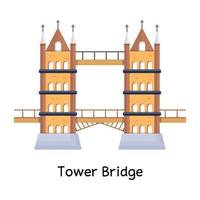 modieus toren brug vector