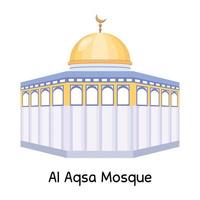 al aqsa-moskee vector